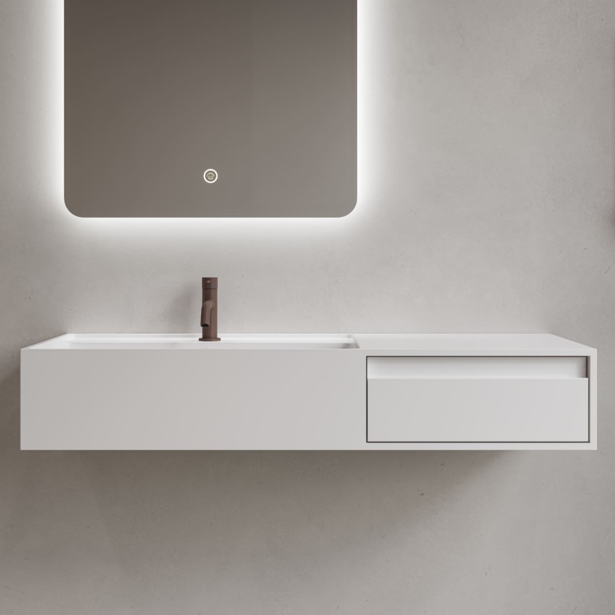 Modul CA 100 left basin with drawer