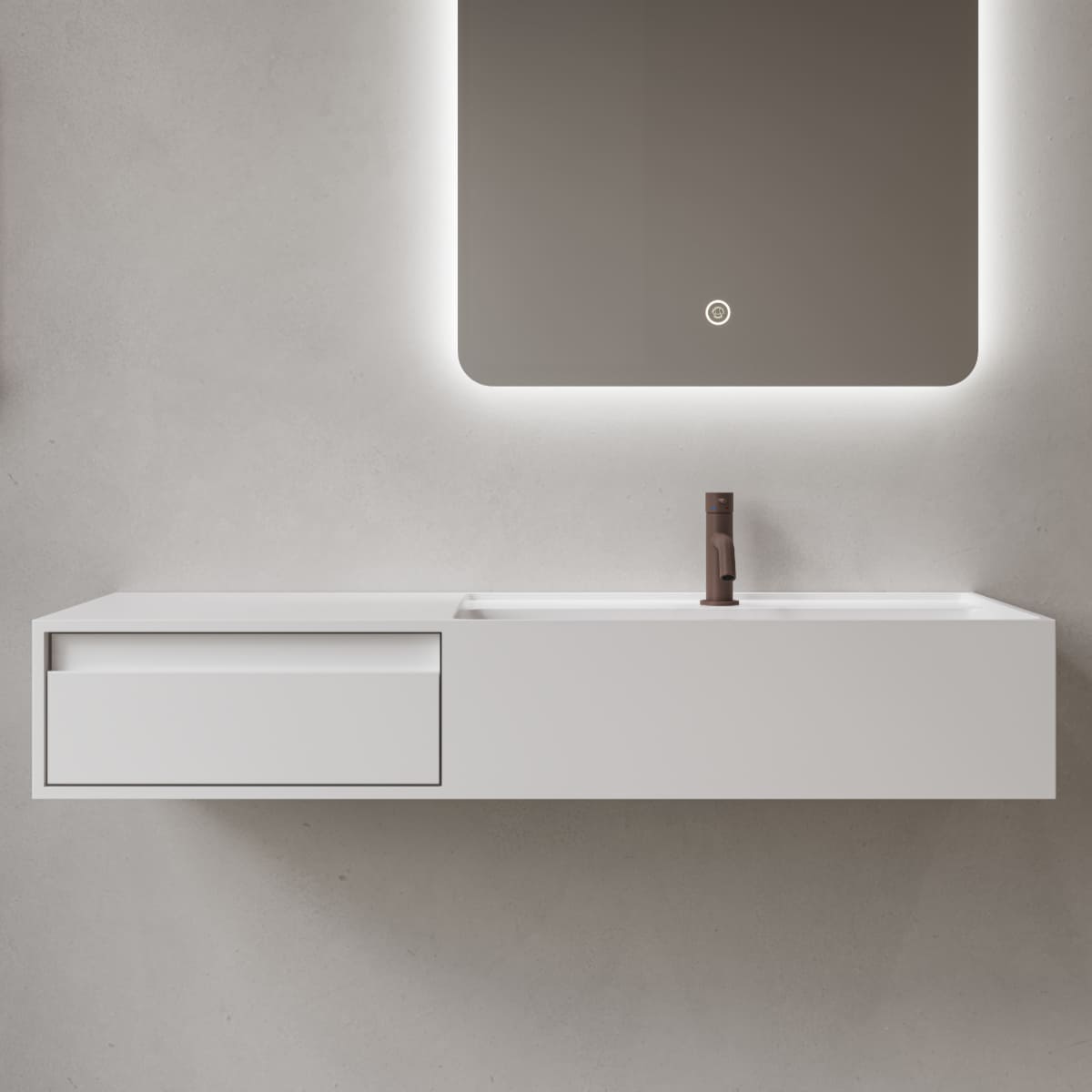 Modul CA 100 right basin with drawer