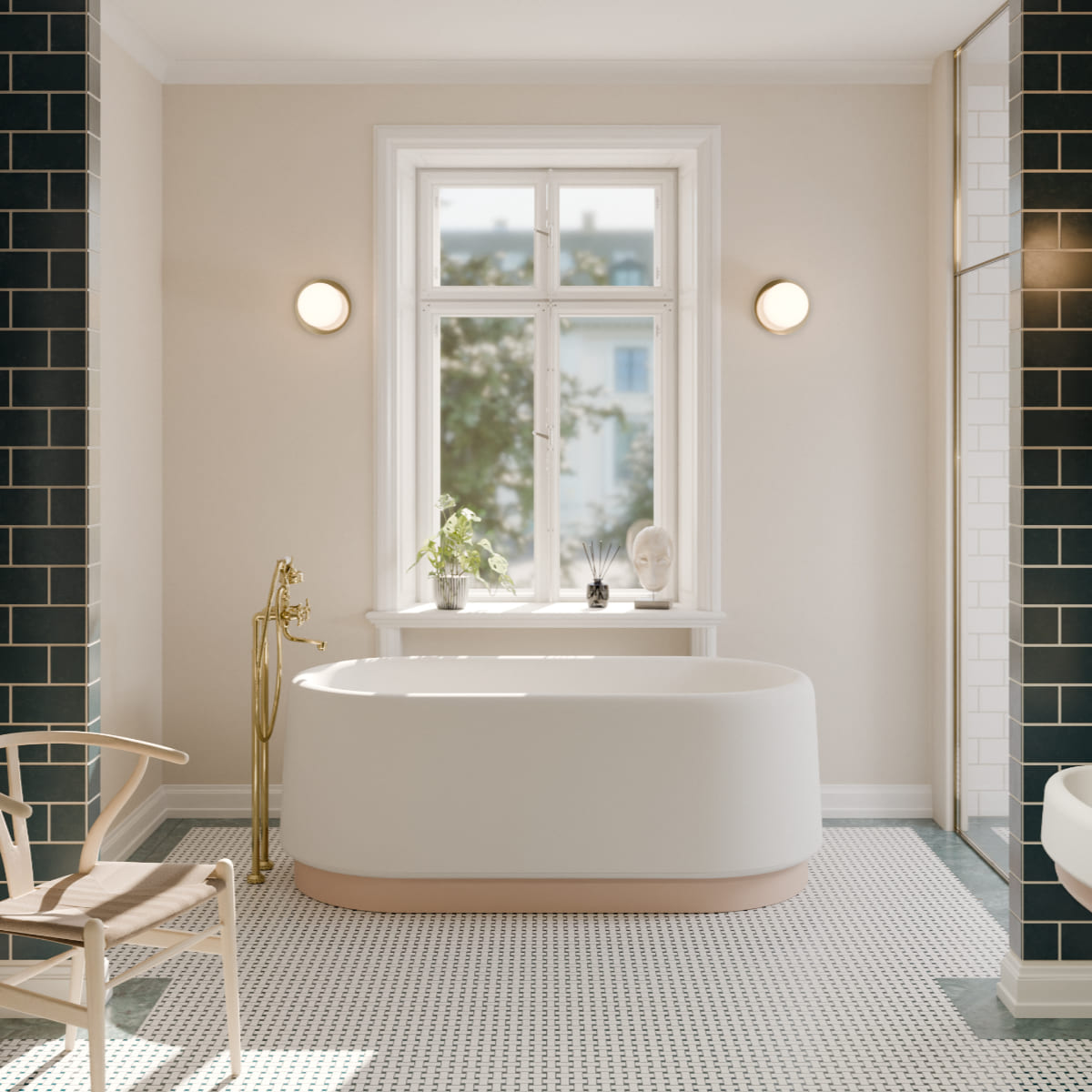 Heritage Greige bathtub