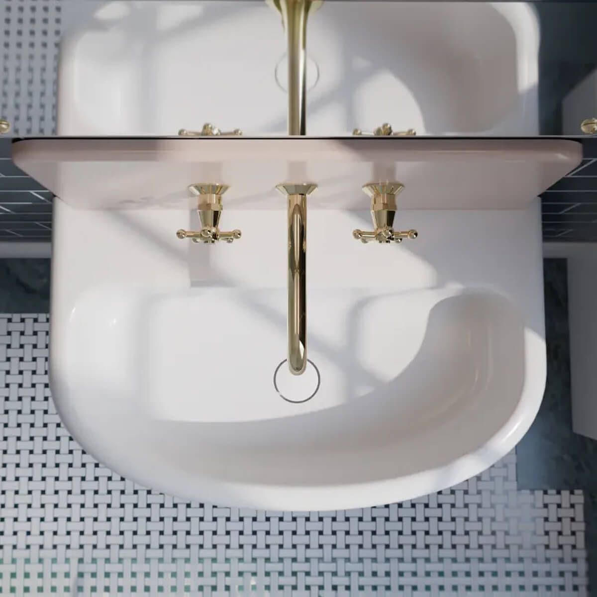 Lavabo blanco Heritage