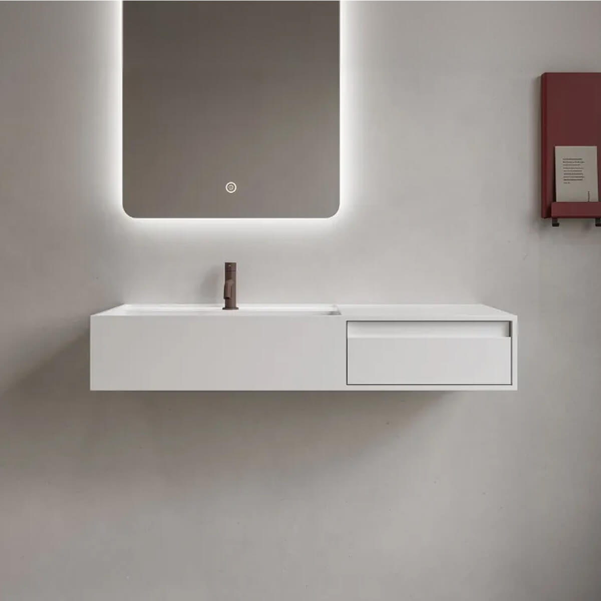Module CA 100 left basin with drawer