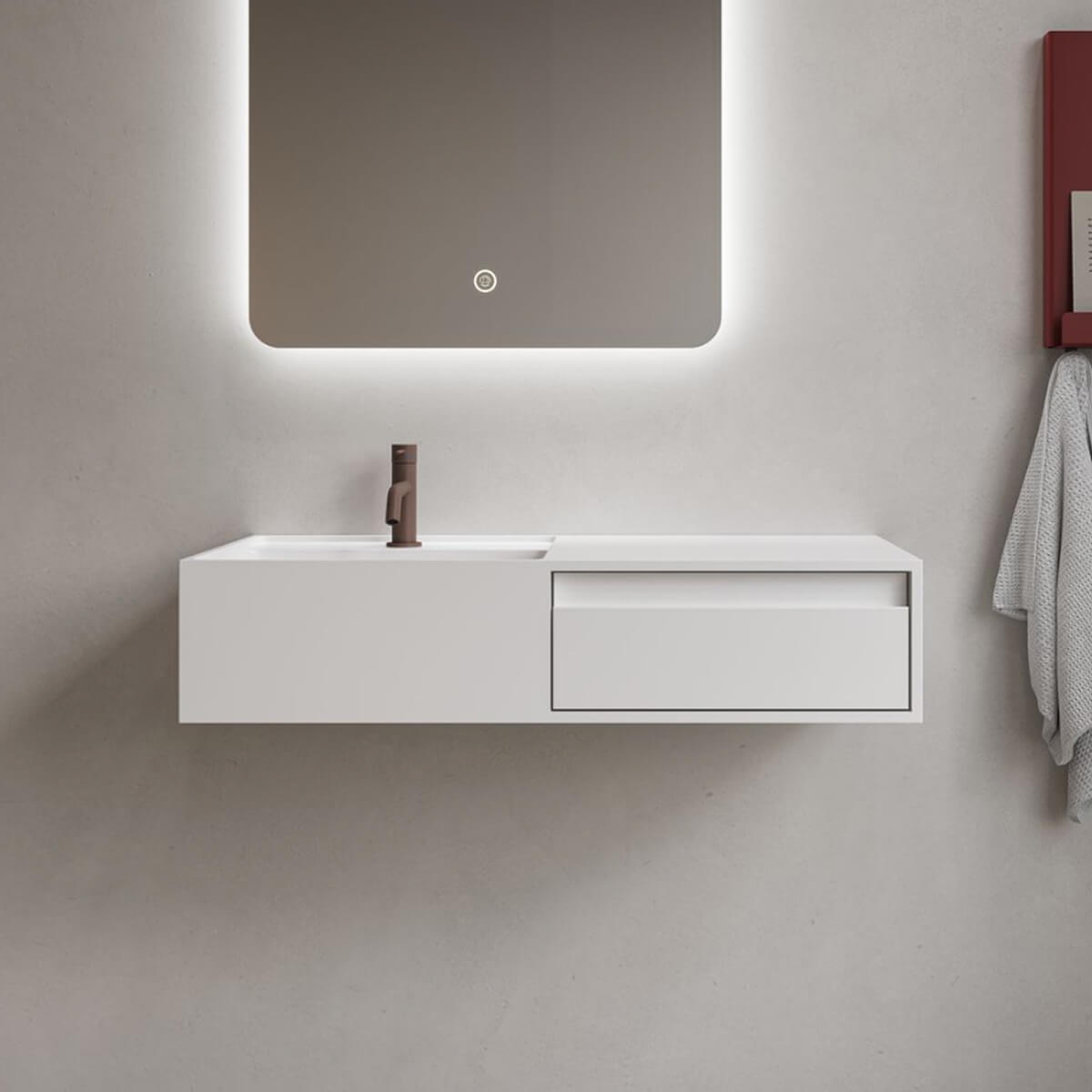 Modul CA 80 left basin with drawer