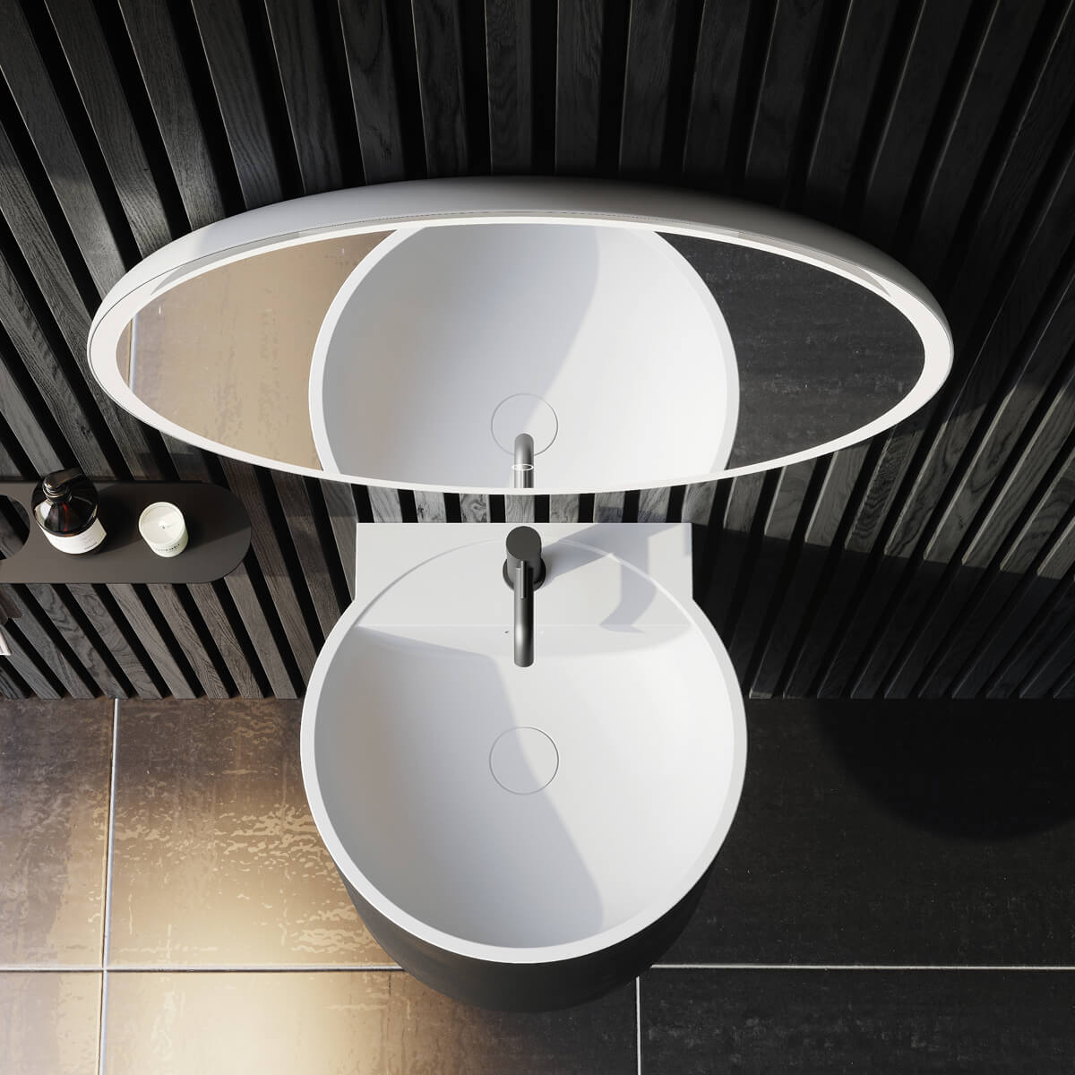 Samsø round mirror