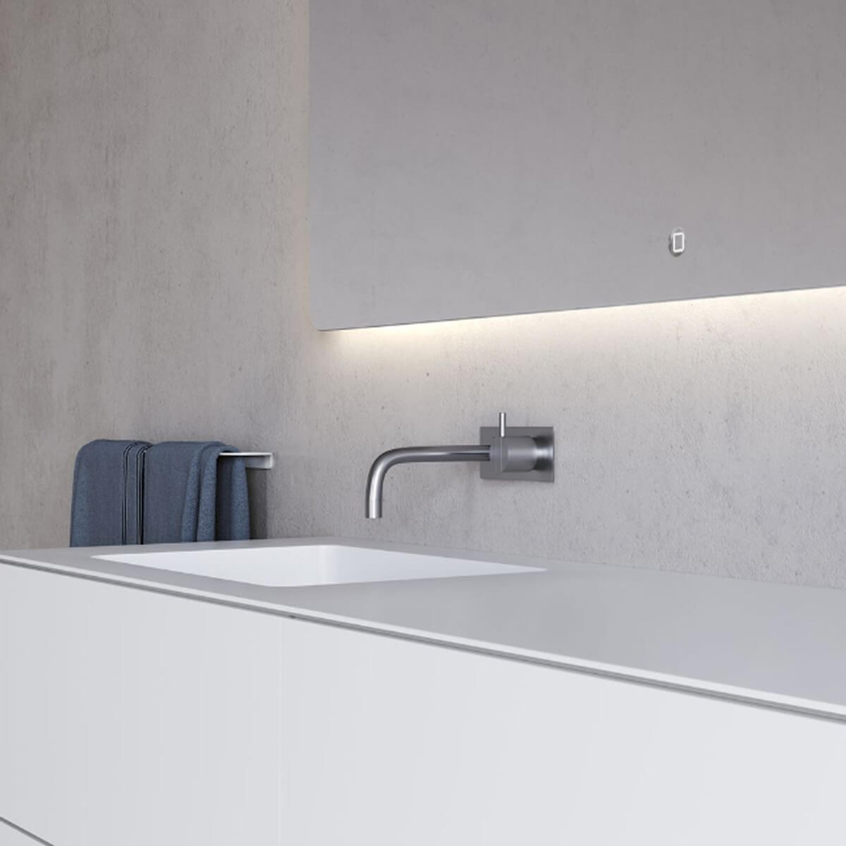 Meuble vasque SQ2 160 double à gauche