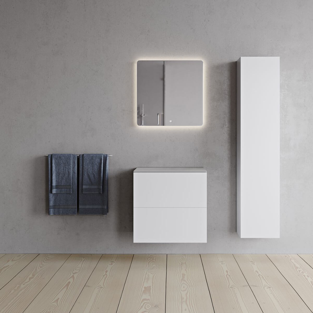 Meuble vasque SQ2 60 double