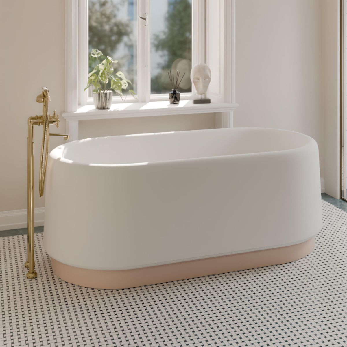 Heritage Greige badekar
