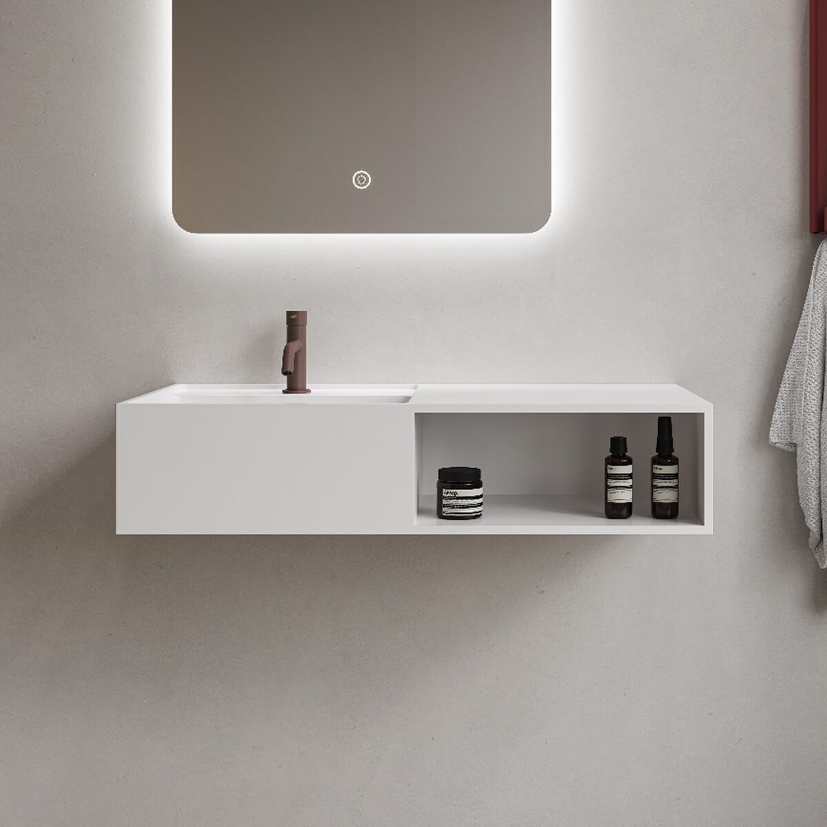 Modul SH 80 Waschbecken links