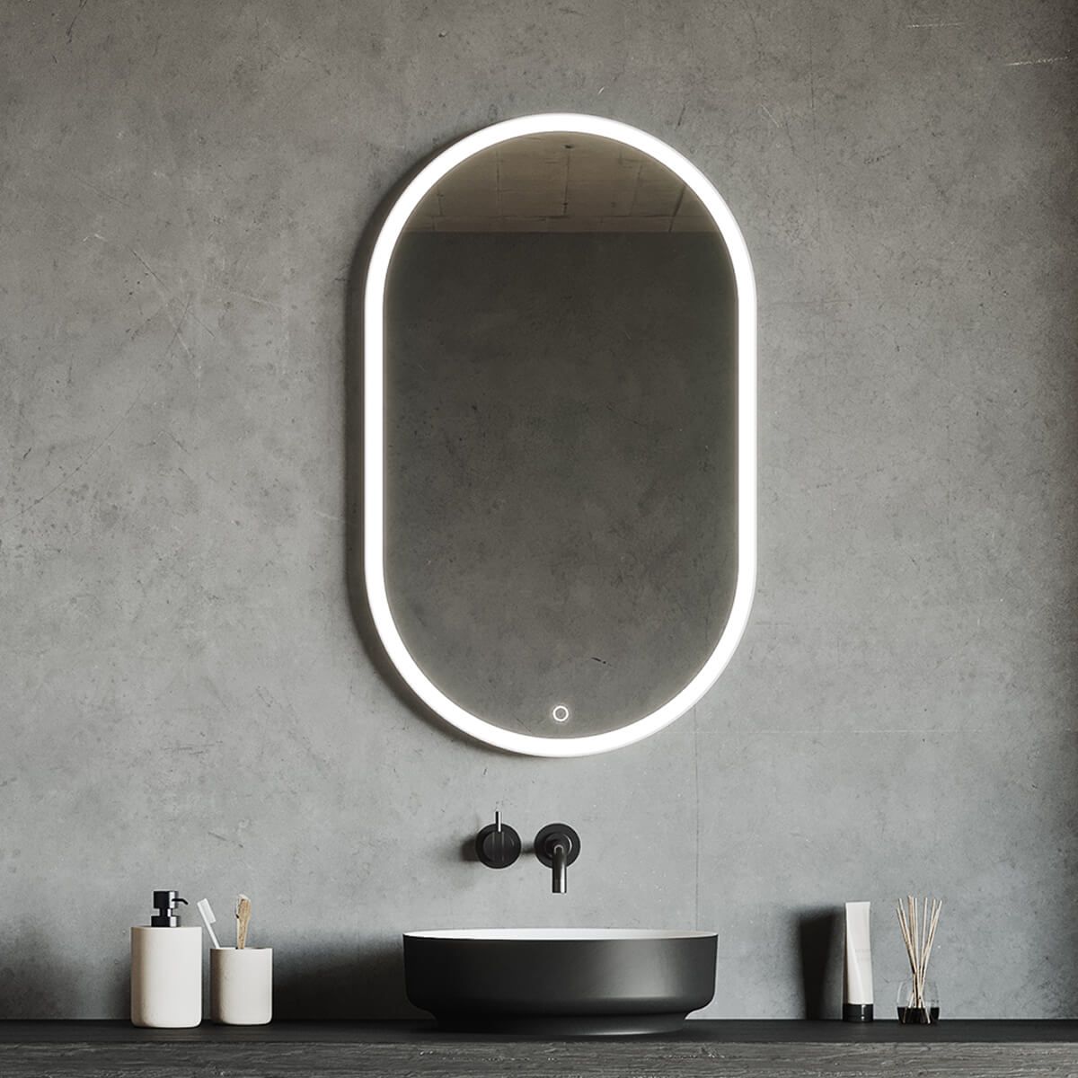 Miroir ovale Samsø