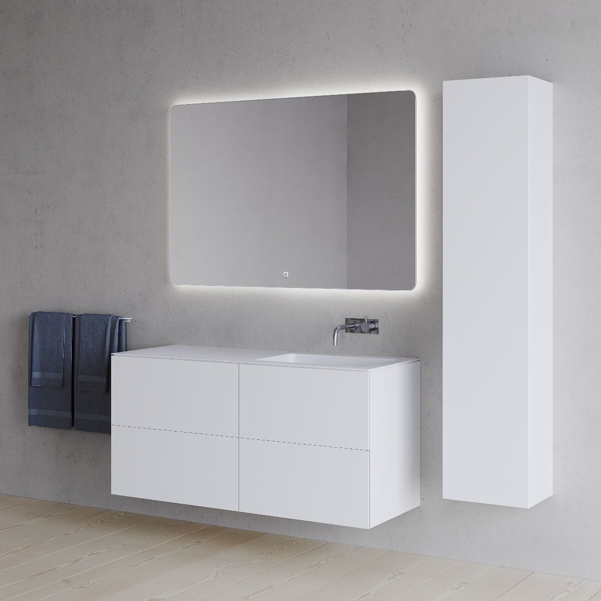 Meuble vasque SQ2 120 double à droite