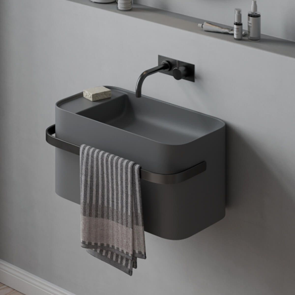 Yuno Rail 55 Waschtisch Grau